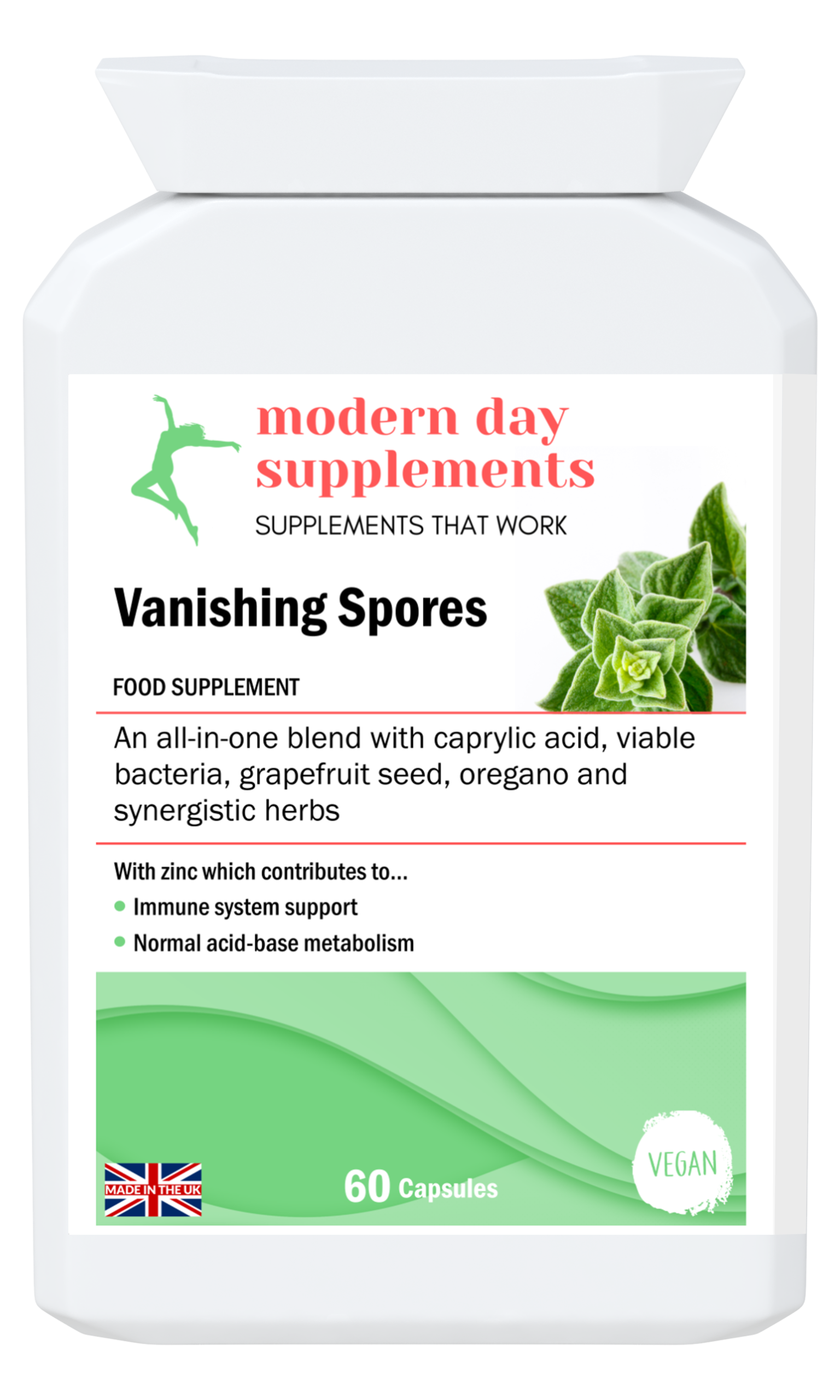 'Vanishing Spores' ( May help maintain healthy gut flora, and supports oveall digestive health)